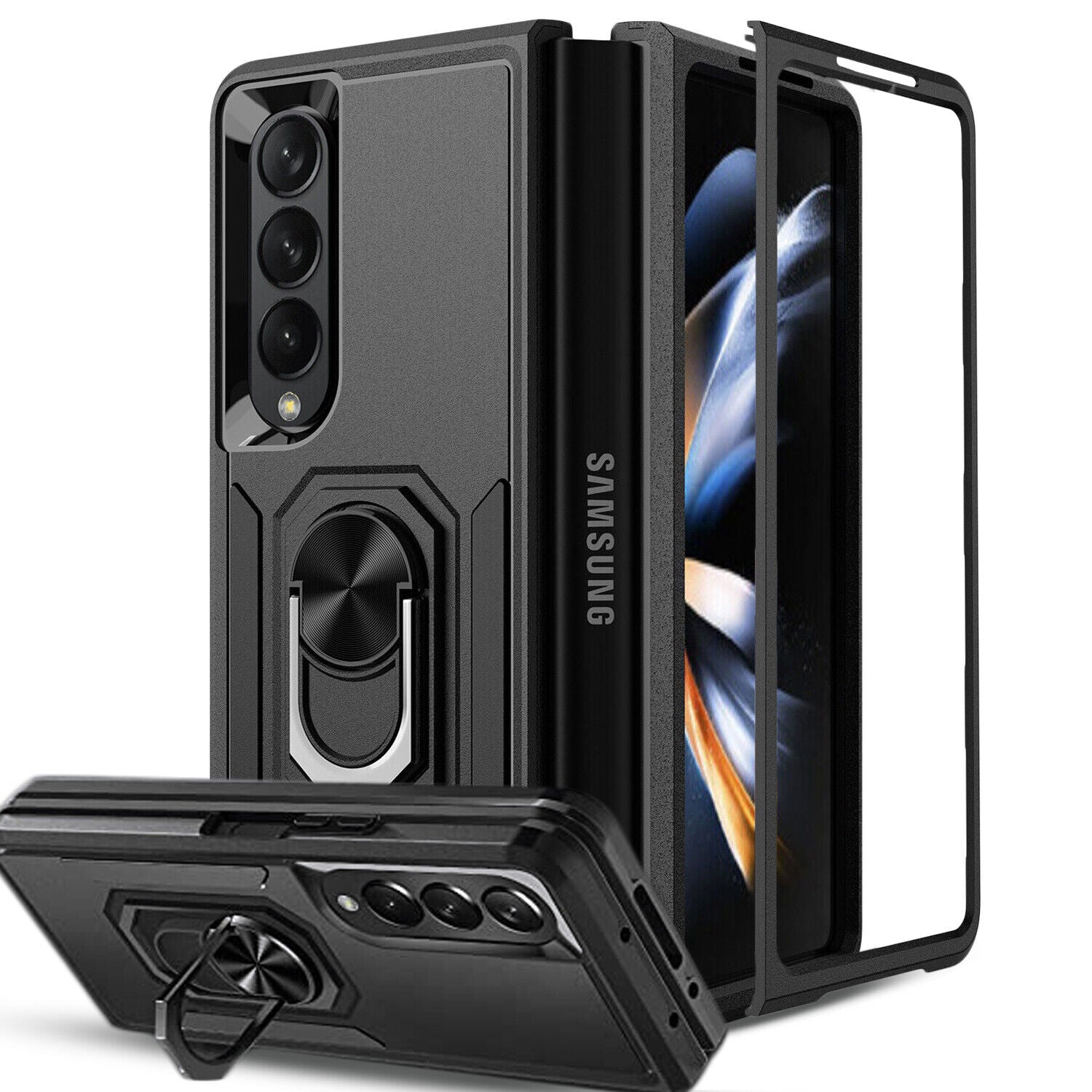 Coque robuste avec anneau pour Samsung Galaxy Z Fold 6 5G Coque robuste avec anneau pour Samsung Galaxy Z Fold 6 5G